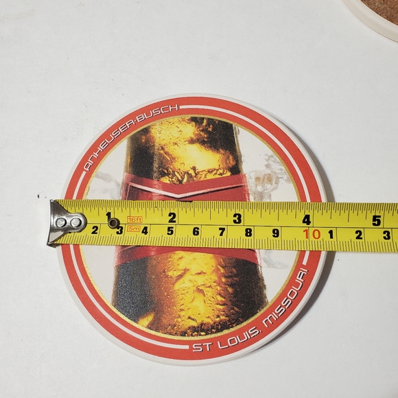 Budweiser Absorbent Coaster Set of 4 New 2008 - Picture 4 of 6